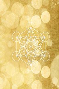 Metatron's Cube So Golden 8.5 x 11 150 Pages College Ruled Journal Notebook