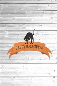 Happy Halloween - Black Cat - Journal