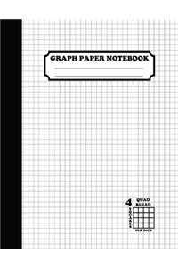 Graph Paper Notebook. Quad Ruled-4 Squares Per Inch
