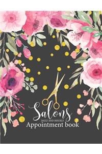Salons Appointment book daily and hourly