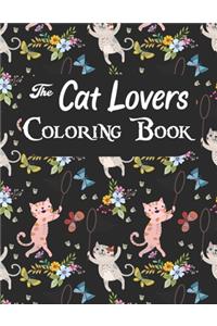 The cat lovers coloring book