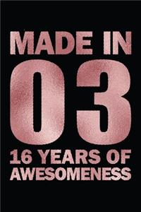 16 Years of Awesomeness