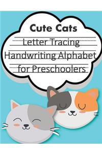 Letter Tracing Book Handwriting Alphabet for Preschoolers Cute Cats