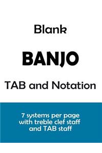 Blank Banjo TAB and Notation