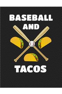 Baseball and Tacos Notebook - Wide Ruled