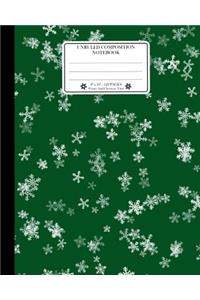 Unruled Composition Notebook. 8 X 10. 120 Pages. Winter and Christmas Time