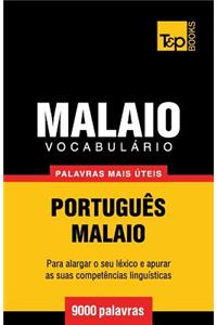 Vocabulário Português-Malaio - 9000 palavras mais úteis