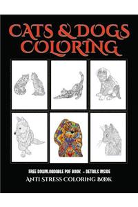 Anti Stress Coloring Book (Cats and Dogs)