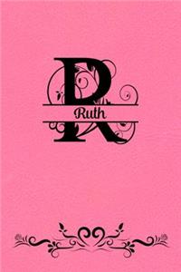 Split Letter Personalized Name Journal - Ruth