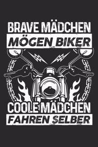 Coole Mädchen Fahren Motorrad