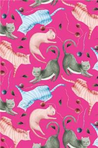 Bullet Journal Notebook for Cat Lovers Cats Playing 2