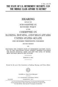 The state of U.S. retirement security