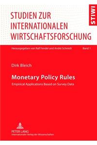Monetary Policy Rules