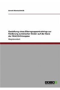 Gestaltung eines Elterngruppentrainings zur Förderung autistischer Kinder auf der Basis der TEACCH-Prinzipien