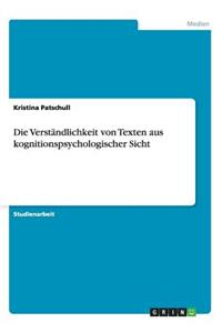 Verständlichkeit von Texten aus kognitionspsychologischer Sicht