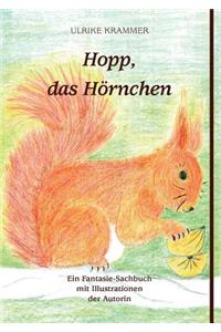 Hopp, das Hörnchen