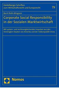Corporate Social Responsibility in Der Sozialen Marktwirtschaft
