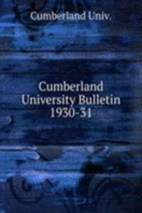Cumberland University Bulletin
