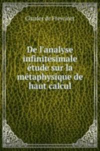 De l'analyse infinitesimale etude sur la metaphysique de haut calcul