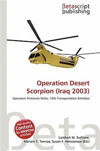 Operation Desert Scorpion (Iraq 2003)