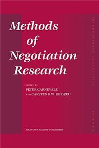 Methods of Negotiation Research