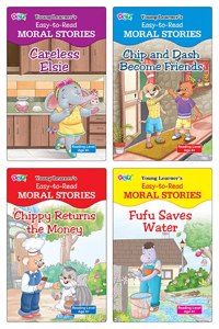 Story Books Set of 4 Books (Careless Elsie, Chip and Dash Become Friends, Chippy Return the Money & Fufu Saves Water)