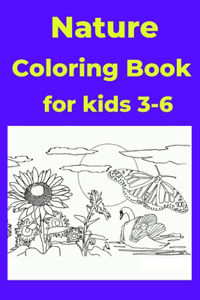 Nature Coloring Book for kids 3-6