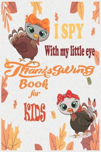 I Spy with my little eyes Thanksgiving Book for Kids