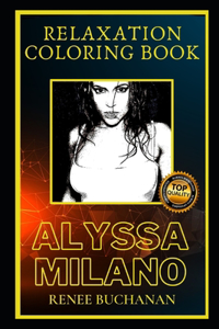 Alyssa Milano Relaxation Coloring Book