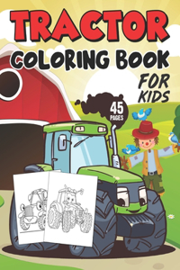 Tractor Coloring Book For Kids