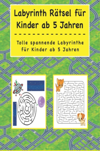Labyrinth Rätsel für Kinder ab 5 Jahren