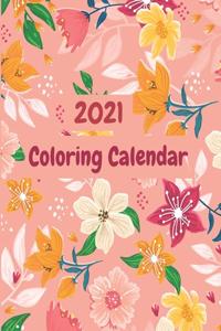 2021 Coloring Calendar