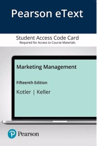 Pearson Etext Marketing Management -- Access Card