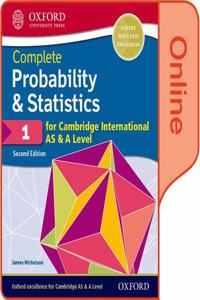 Probability & Statistics 1 for Cambridge International AS & A Level: Online Student Book (Oxford Mathematics for Cambridge International AS & A Level)