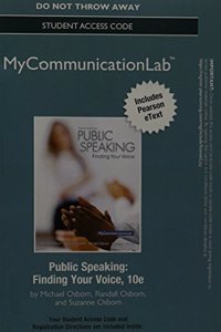 New Mylab Communication with Pearson Etext --Standalone Access Card-- For Public Speaking