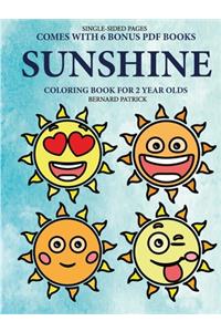 Coloring Book for 2 Year Olds (Sunshine)