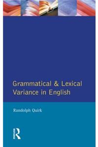Grammatical and Lexical Variance in English