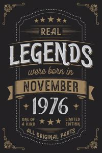 Real Legends were born in November 1976