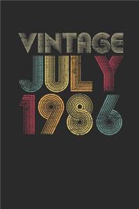 Vintage July 1986