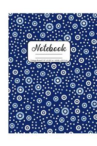 Notebook College Ruled 7.5 x 9.25 in / 19.05 x 23.5 cm