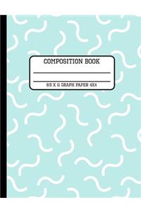 Composition Book Graph Paper 4x4
