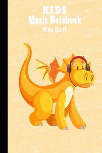 Kids Music Notebook Wide Staff