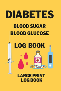 Diabetes Blood Sugar Blood Glucose Log Book