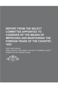 Report from the Select Committee Appointed to Consider of the Means of Improving and Maintaining the Foreign Trade of the Country, 1823; West India Docks