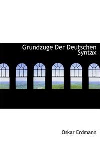 Grundzuge Der Deutschen Syntax