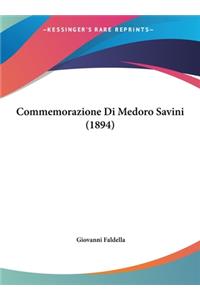 Commemorazione Di Medoro Savini (1894)