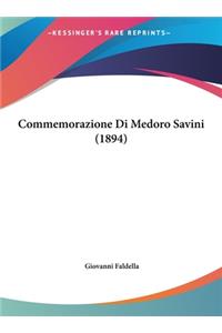 Commemorazione Di Medoro Savini (1894)