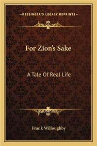For Zion's Sake