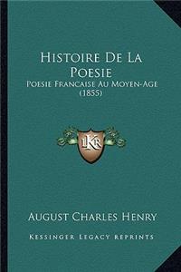 Histoire De La Poesie