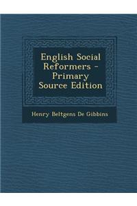 English Social Reformers